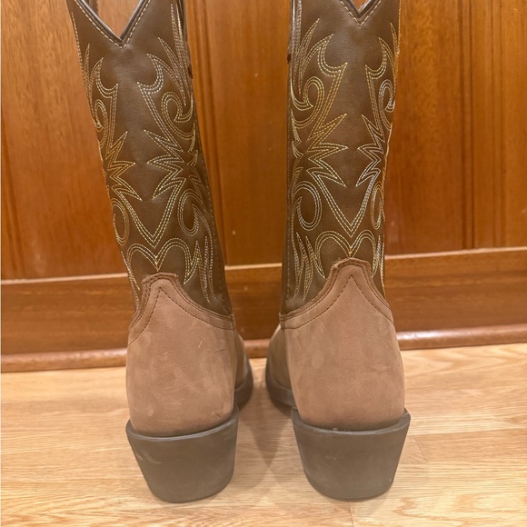 Laredo Tan Leather Cowboy Boots - Picture 2 of 9